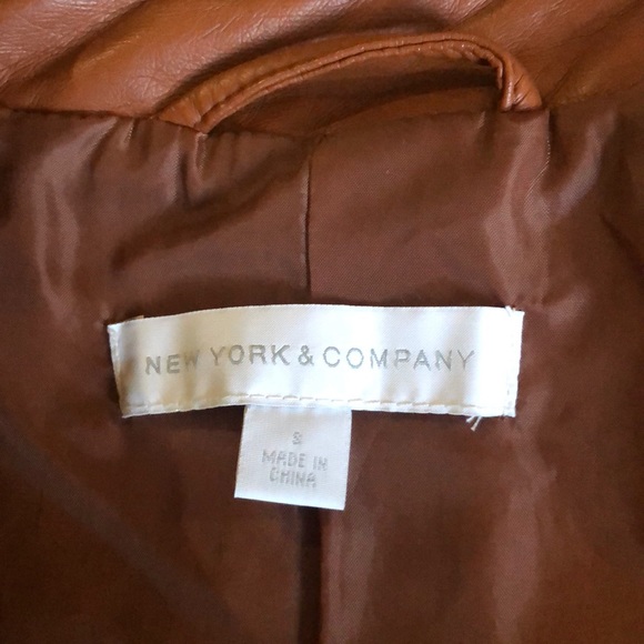 New York & Co. Faux Leather Jacket - Picture 6 of 8